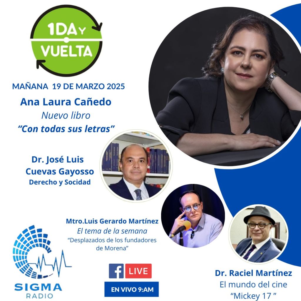 Próximo 19 de Marzo, presentación del libro "Con Todas sus Letras" Een SIGMA Radio