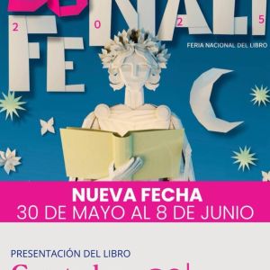 cartel de invitación a la fenali 2025 en la BUAP, Ana Laura Cañedo presenta su libro, Con todas sus letras, 30 de Mayo 16:00