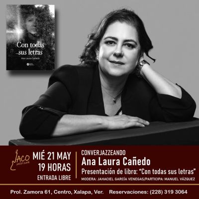 imagen con la invitación del evento en jaco cafe para la presentación del libro