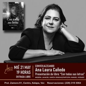imagen con la invitación del evento en jaco cafe para la presentación del libro